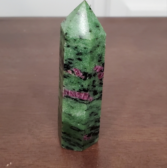 Ruby Zoisite Crystal Tower - Picture 1 of 10